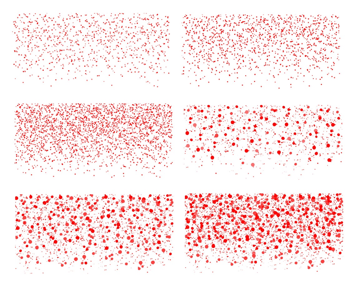 Digital Confetti Red Border Confetti Clipart Confetti Etsy