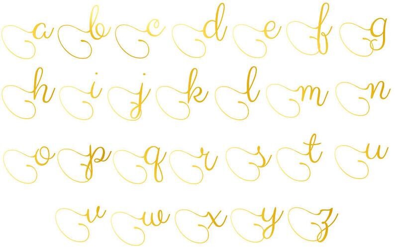 alphabet clip art foil gold alphabet letters cards download etsy