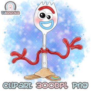 Toy Story Forky Cute Clip art PNG, Desenhos animados Clipart Sublimação PNG
