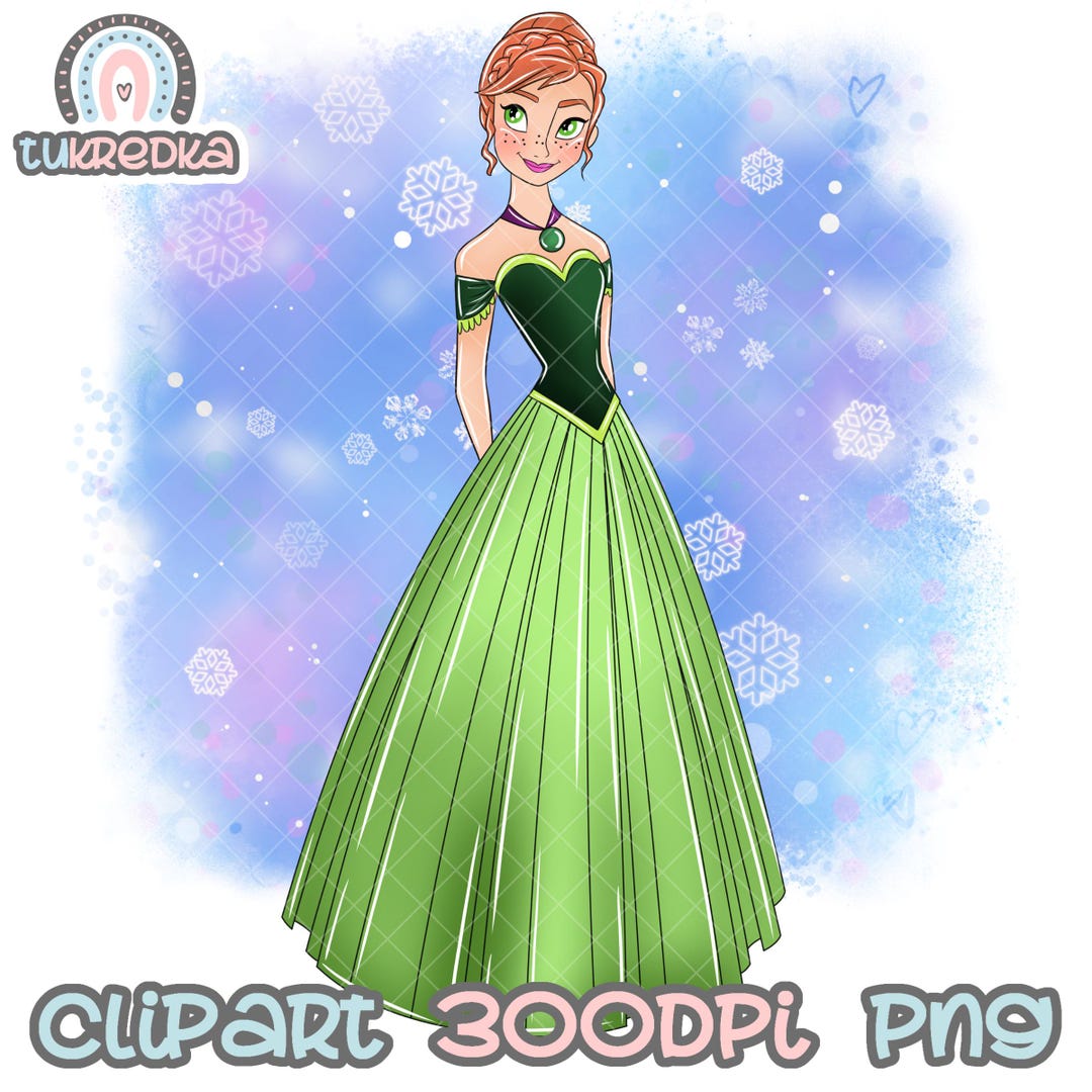Elsa and Anna Frozen Clip Art PNG Clipart Cartoon Sublimation Art - Etsy