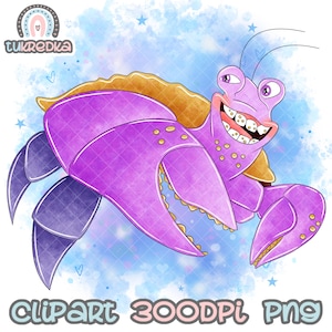 Tamatoa Clipart Sublimation PNG, Vaiana Clipart, Moana Cartoon Sublimation PNG