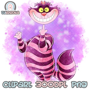 Alice In Wonderland The Cheshire Cat Clip art PNG, Cartoon Sublimation PNG Clipart, Cartoon Sublimation PNG