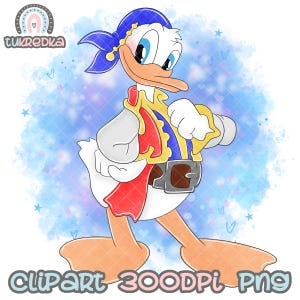 Daisy Pirate Clipart, PNG Clip art, Mickey Mouse and Friends Cartoon Sublimation PNG