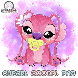 Stitch Angelo Carino Clip art PNG, Cartone animato Clipart Sublimazione PNG