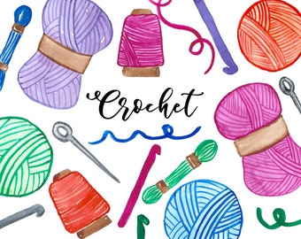 Crochet Hook Clipart - Etsy