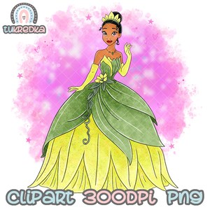 Princesa Tiana Clip art, Princesa y la rana PNG Clip art, Sublimación de dibujos animados PNG