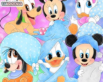ミニー、ミッキー、プルート、ドナルド、デイジー、グーフィー
