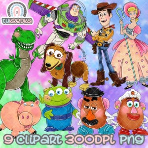 Toy Story Cute Clip art PNG, Desenho animado Clipart Sublimação PNG