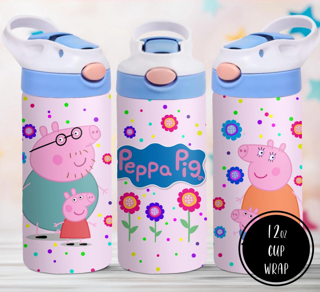 Cute Pig Cup PNG File DIGITAL DOWNLOAD 12oz Tumbler Design, 12oz Flip