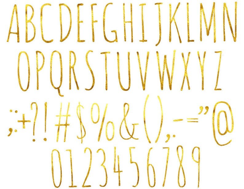 alphabet clip art foil gold alphabet letters kaarten download etsy