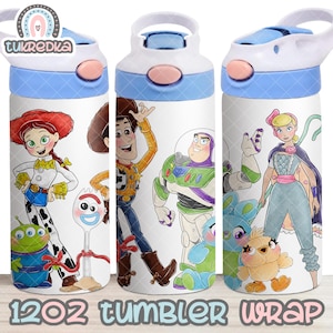 Toy Story Cup PNG File DIGITAL DOWNLOAD 12oz Tumbler Design, 12oz Flip Top Cup Wrap