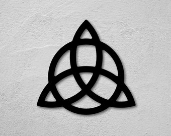 Triquetra Metal Sign, Trinity Knot Wall Hanging, Viking Metal Sign, Norse Home Decor, Celtic Metal Sign, Celtic Wall Art, Celtic Knot Sign