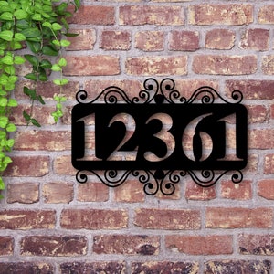 Christmas Gift, Address Sign, Metal House Number Sign, Home Address Sign, Address Number Sign, Metal Address Sign, Metal Address Numbers