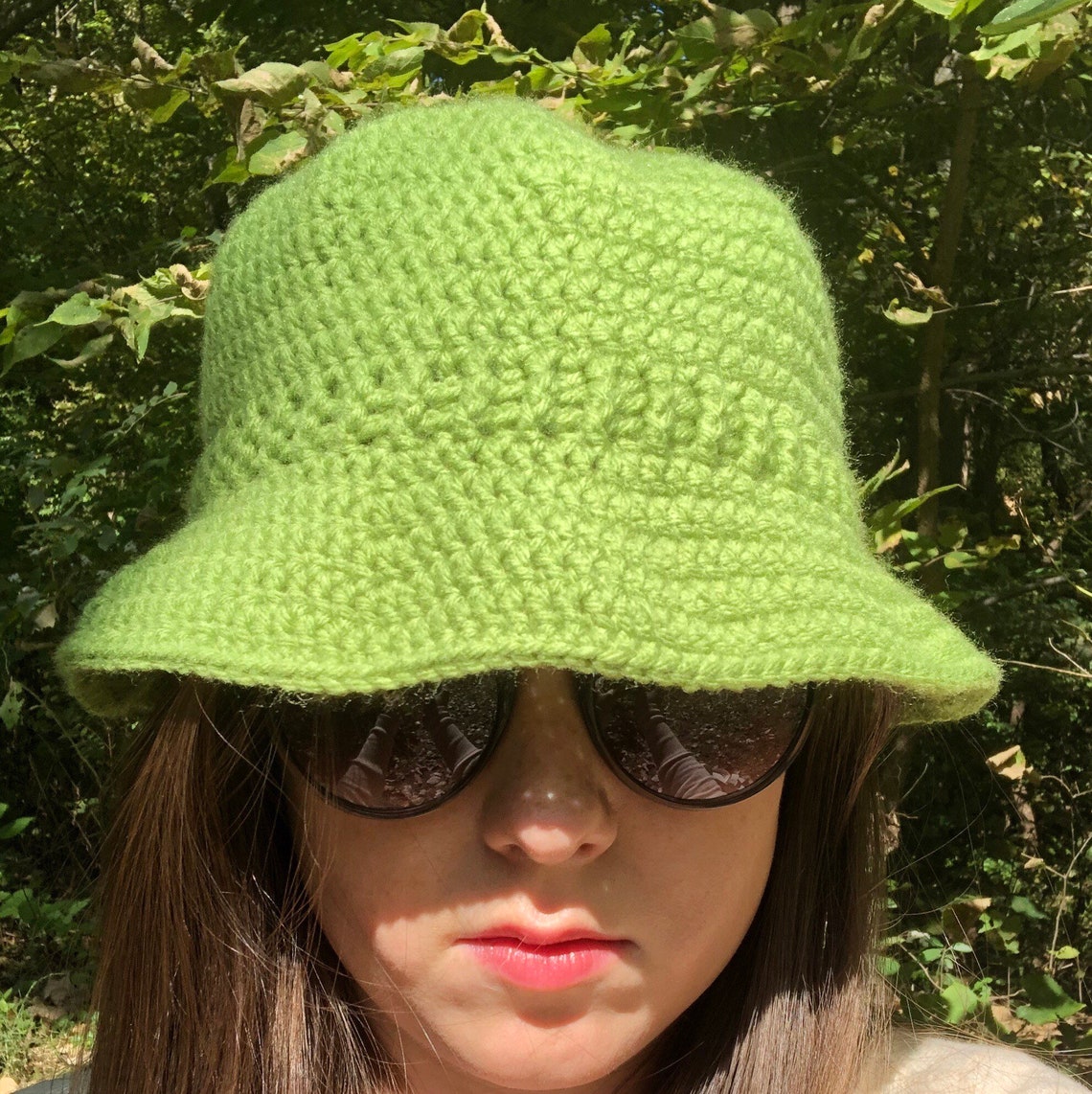 Light Green Bucket Hat Etsy