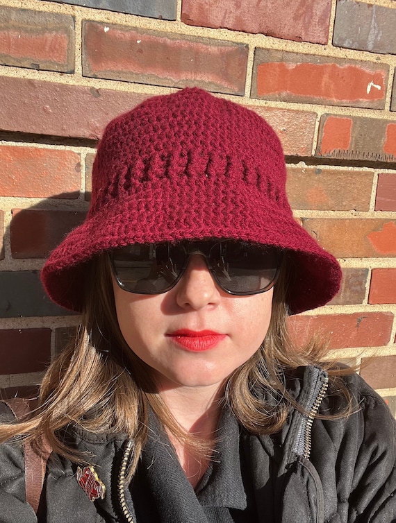 Crochet Bucket Hat Light Green 