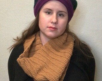 Tan Textured Cowl