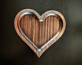 Walnut Heart Shaped Tray