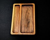 Handcrafted Solid Walnut Valet Catchall Tray, Elegant and Functional Organizer for Everyday Items