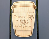 Thank You Gift Card Holder, Reuseable Gift Card Holder, Coffee Mug Gift Card Holder