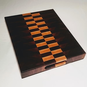 End Grain Walnut and Maple Cutting Board