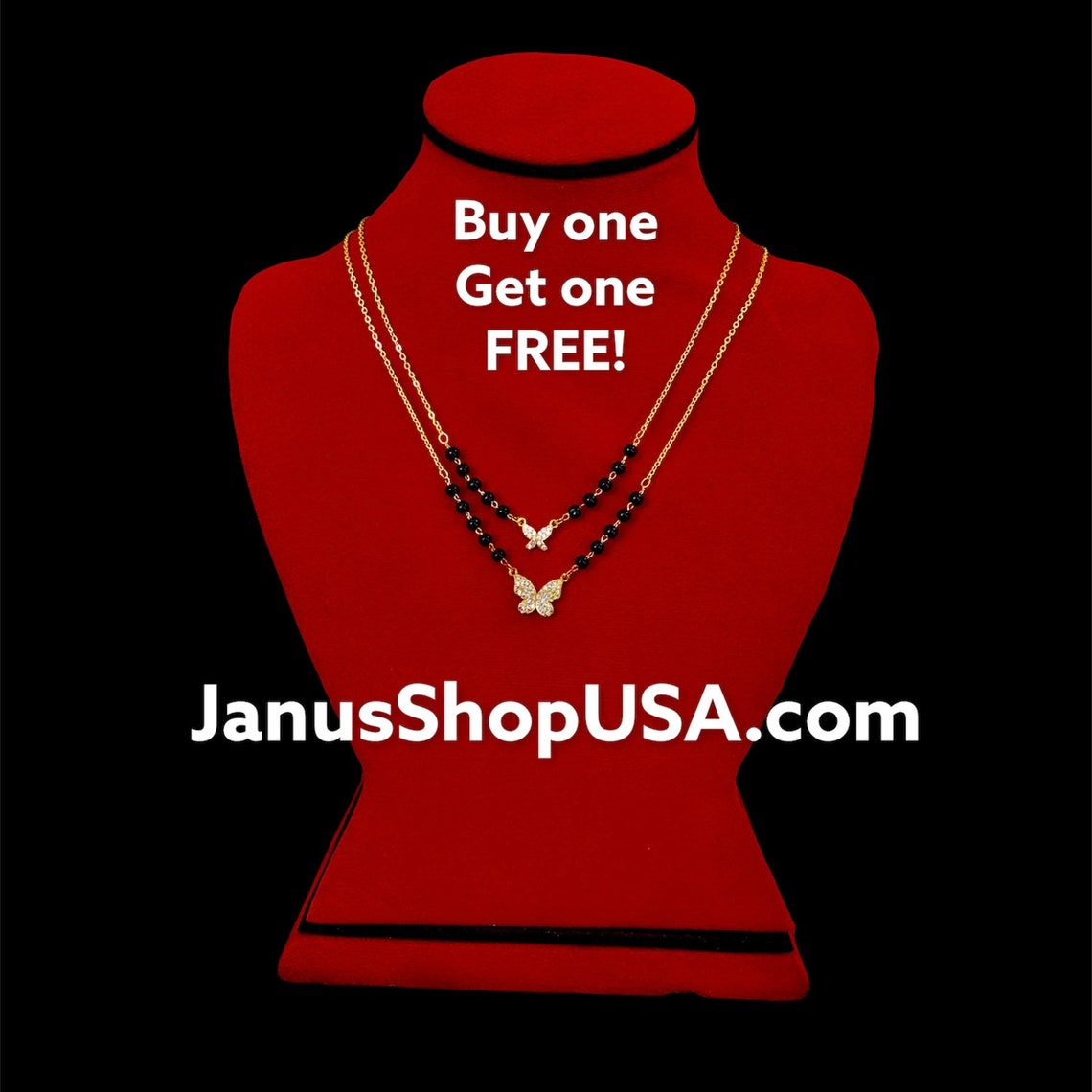 Butterfly Mangalsutra 18K Gold Plated Necklace New USA Etsy New Zealand