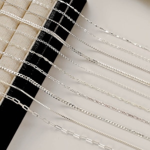 925 Sterling Silver Necklace in Gold / Silver / Rose Gold Finish | Custom Length Layered Chains for Women | Dainty Personalized Minimalist