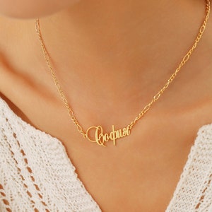 Collar con nombre ruso, personalizado cirílico griego latino romano eslavo búlgaro Kievan Rus carta idioma collar regalos personalizados