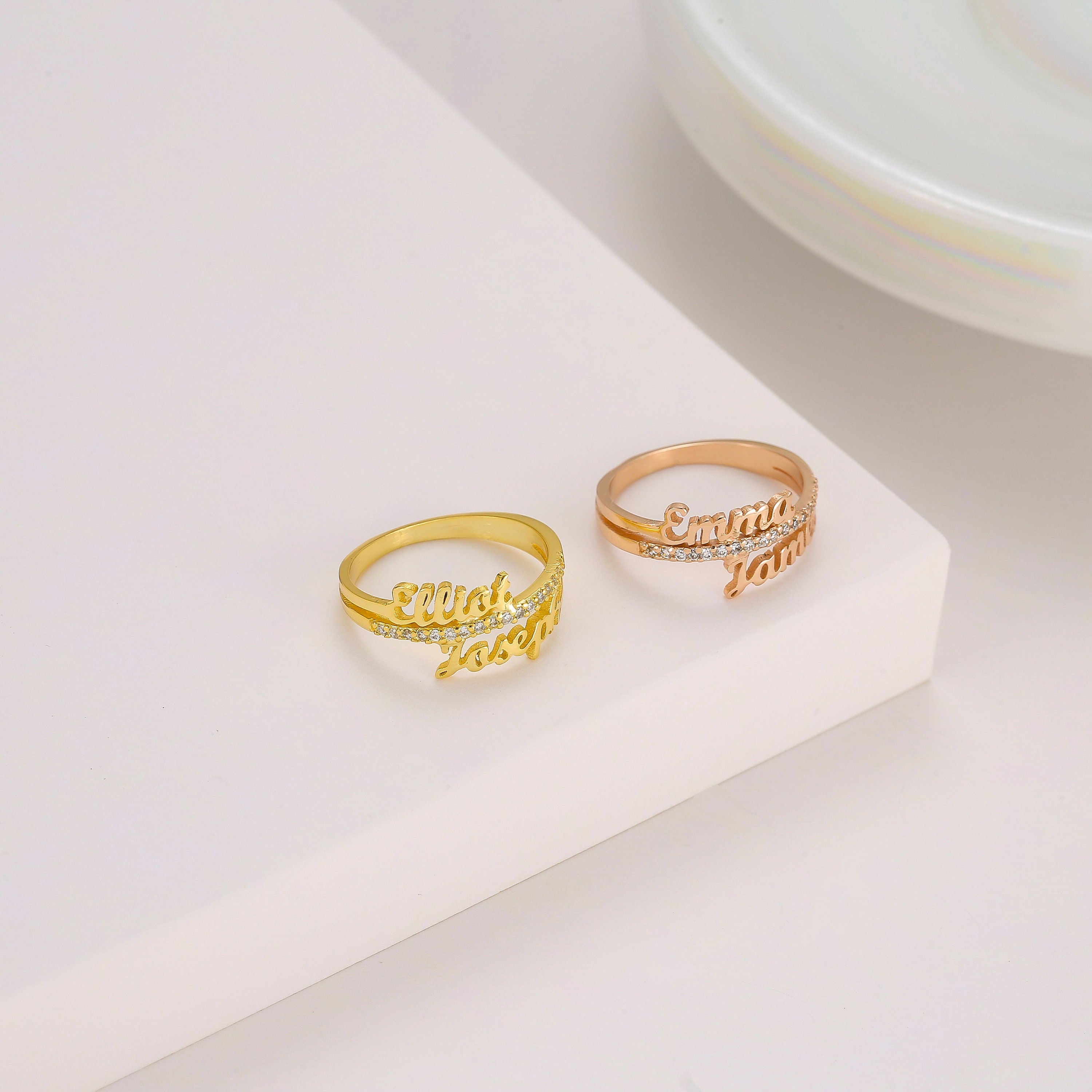 Gothic Name Ring Custom Name Ring Personalized Name Ring Old English Name  Rings Personalized Gift Mother's Day Gift SAADA RING - Etsy | Gold ring  designs, Vintage gold engagement rings, Engagement ring