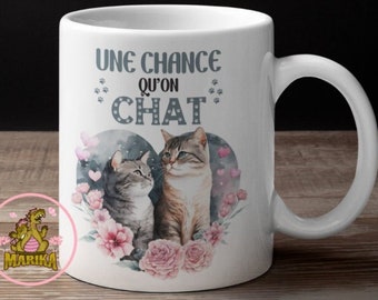 Mug - A lucky cat - For cat lovers - Gift idea - Ceramic