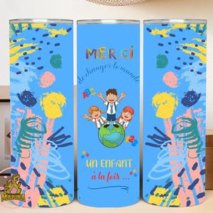 Insulated tumbler - For anyone working with children - Teacher gift - Teacher - Educator gift - 20 oz tumbler
