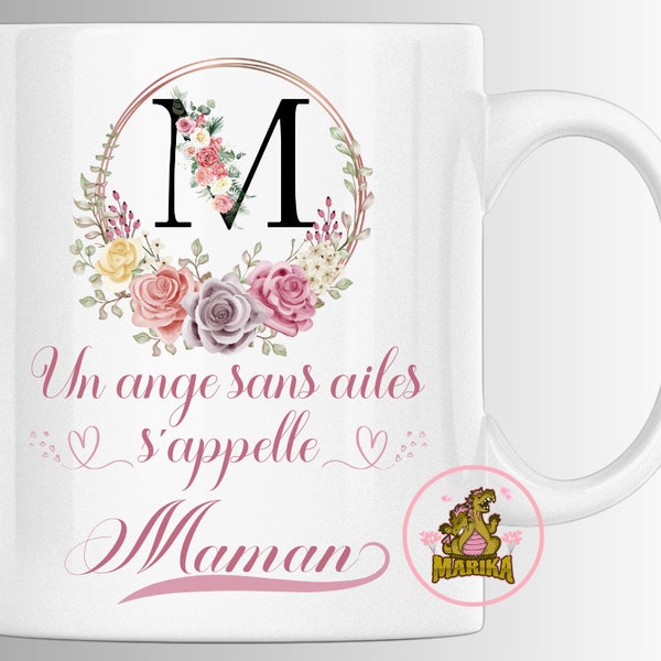 Tasse - Un ange sans ailes s'appelle Maman - Mère - Idée cadeau - En céramique