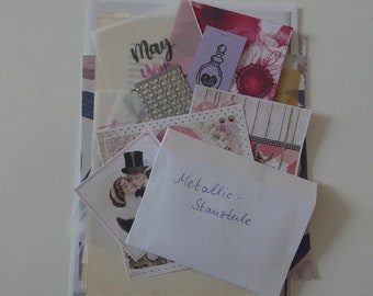 Ongewenst dagboek, mysteriedagboekkit, grabbelton, vintage papier, ephemera kit, plakboek, slakkenpost, plakboekpapier, oude boekpagina's, 35 stuks