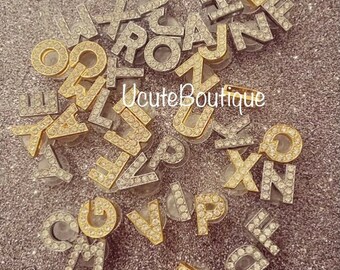 Gold & Silver Alphabet Shoe Charms | Custom Name Shoe Accessories | Clip On Letter Charms | Cute Personalized Shoe Jewelry