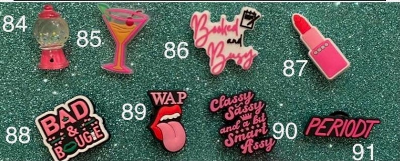 Black Girl Magic, Boss Chic & Girl Power Shoe Charms | Inspirational Shoe Accessories 1.49+ more image 1