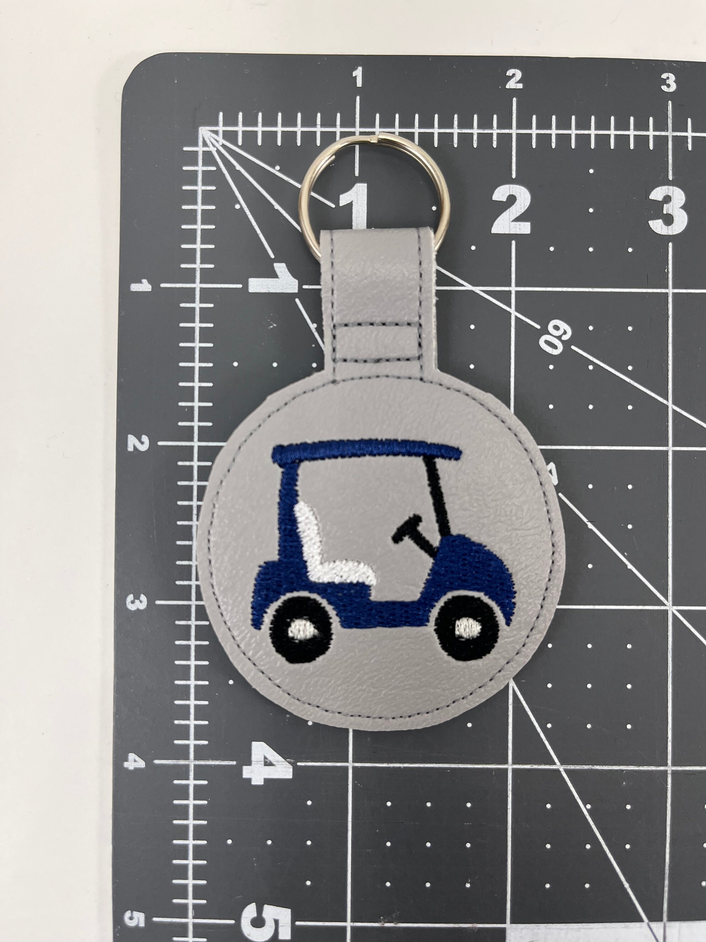Golf Cart Keychain Customizable Choose Your Colors Faux - Etsy