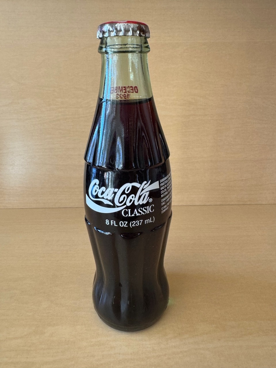 December 1993 Coca-cola Seasons Greetings Commemorative Bottle