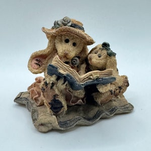 Boyds Bears Daphne and Eloise Women's Work Figurine #2251, The Boyds Collection 1994, 1E/2688 | Rabbit Lover Gift | Rabbit Collection