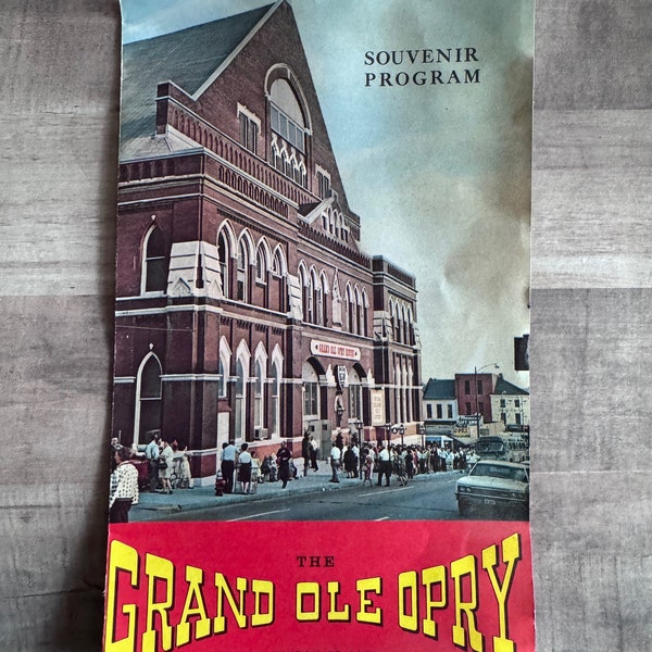 Grand Ole Opry Souvenir Program - March 15, 1974; Final Performance at the Ryman Auditorium; Country Music; Concert; Supports Animal Rescue