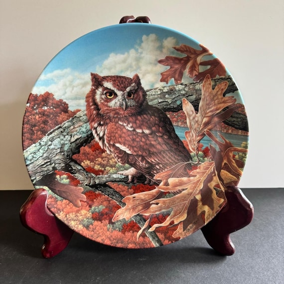 The Eastern Screech Owl Plate, Jim Beaudoin; Fourth Issue, Stately