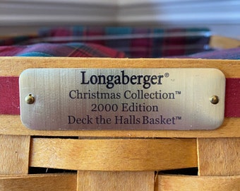 Longaberger 2000 Edition Christmas Collection Deck the Halls