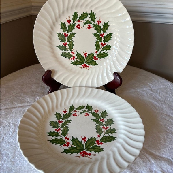 Christmas Plates With Dogs Etsy