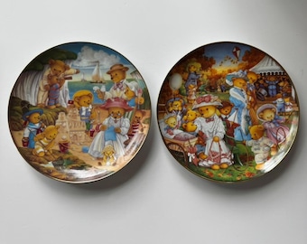 Franklin Mint 'A Teddy Bear Picnic' Collector Plate (#PLT559) - Etsy