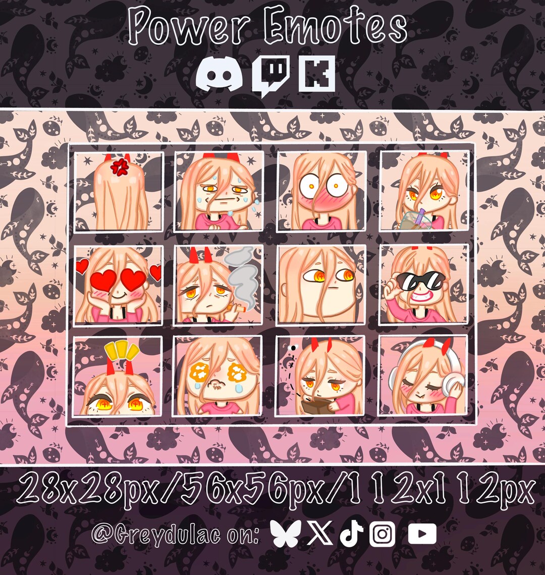 Power Emotes Power Emotes for Discord, Twitch and Kick - Etsy Canada