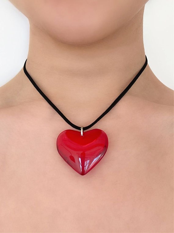 Copper Red Heart Necklace | Brandy Melville Womens Jewelry - The Wooden Nest