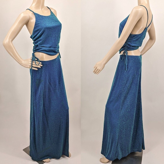 NWT Vintage y2k Scala Prom Dress 2 Piece Maxi Skir