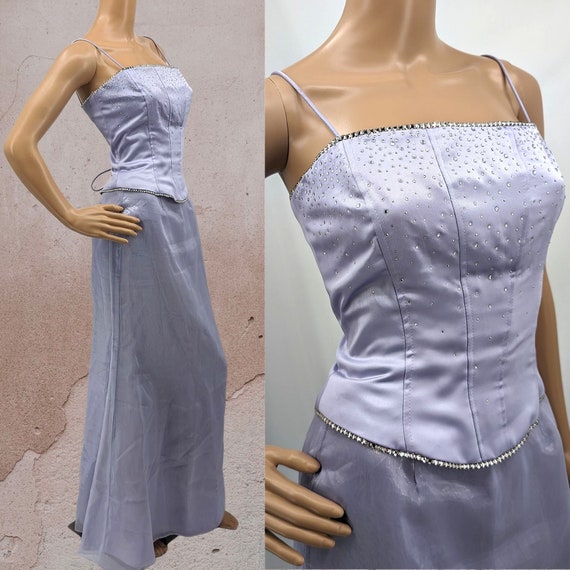 Vintage 90s Y2K Dave & Johnny Dress Prom 2pc Cors… - image 2