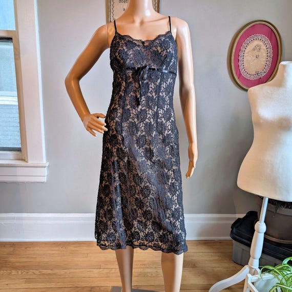 chinese dress ladies Black Le Stretch Lace Plunge Mini Dress main image 0