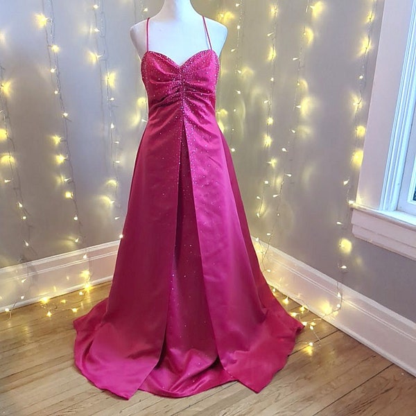 Pink 90s Prom Dress - Etsy