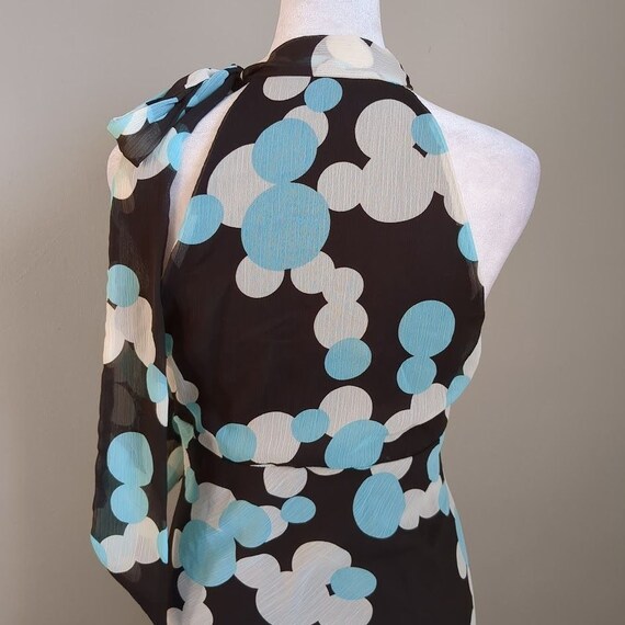 NWT Vintage y2k Trixxi Dress Polka Dot Blue Size … - image 6