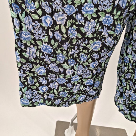 Vintage 80s CDC Jumpsuit Floral Ditzy Wide Leg Bu… - image 6